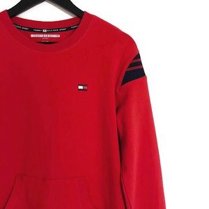 Tommy Hilfiger Sports Red & Black Pullover Sweater